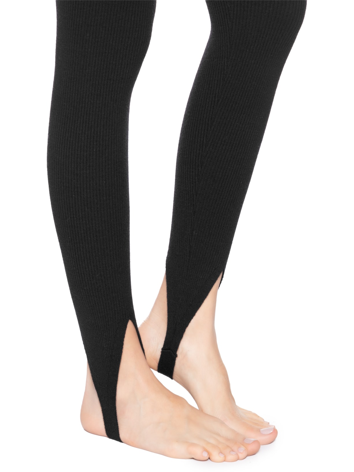 Calça Feminina Em Lã Merino Preto Anselmi