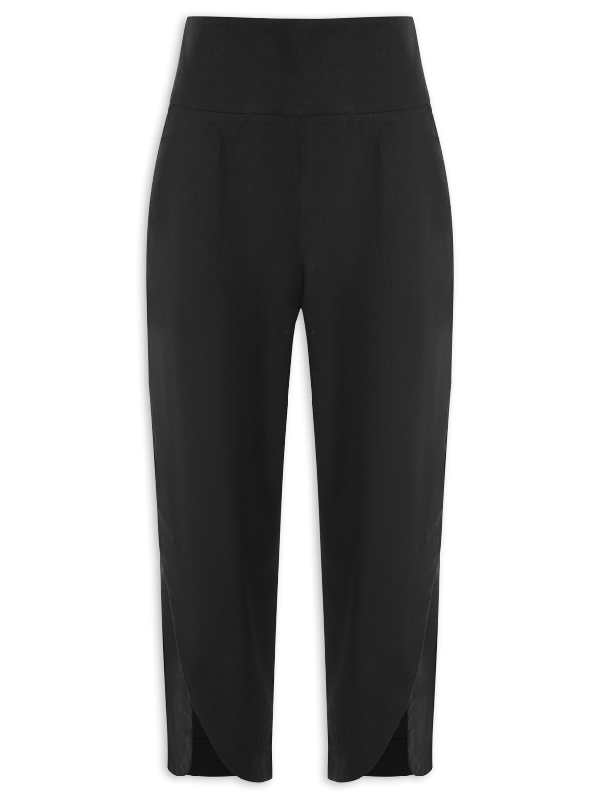 Calça Feminina Em Linho Misto - Preto