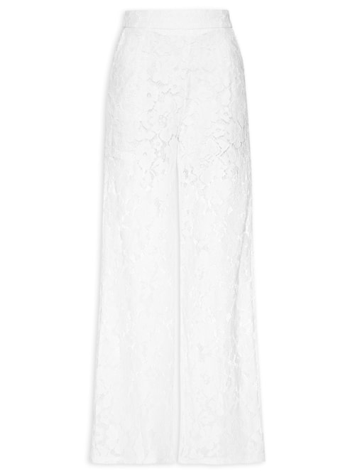 Calça Feminina Em Renda - Branco