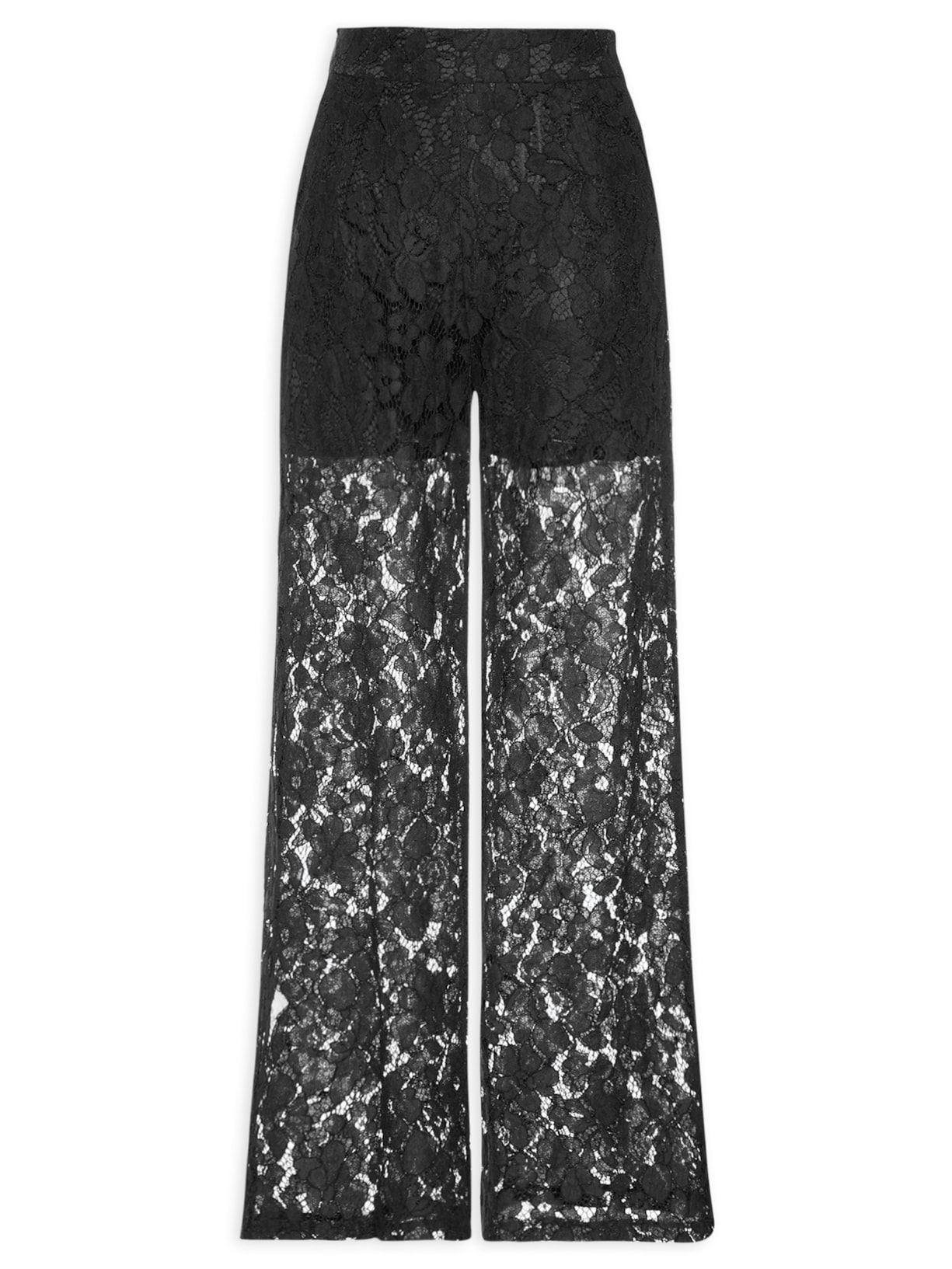 Calça Feminina Em Renda Preto Market 33