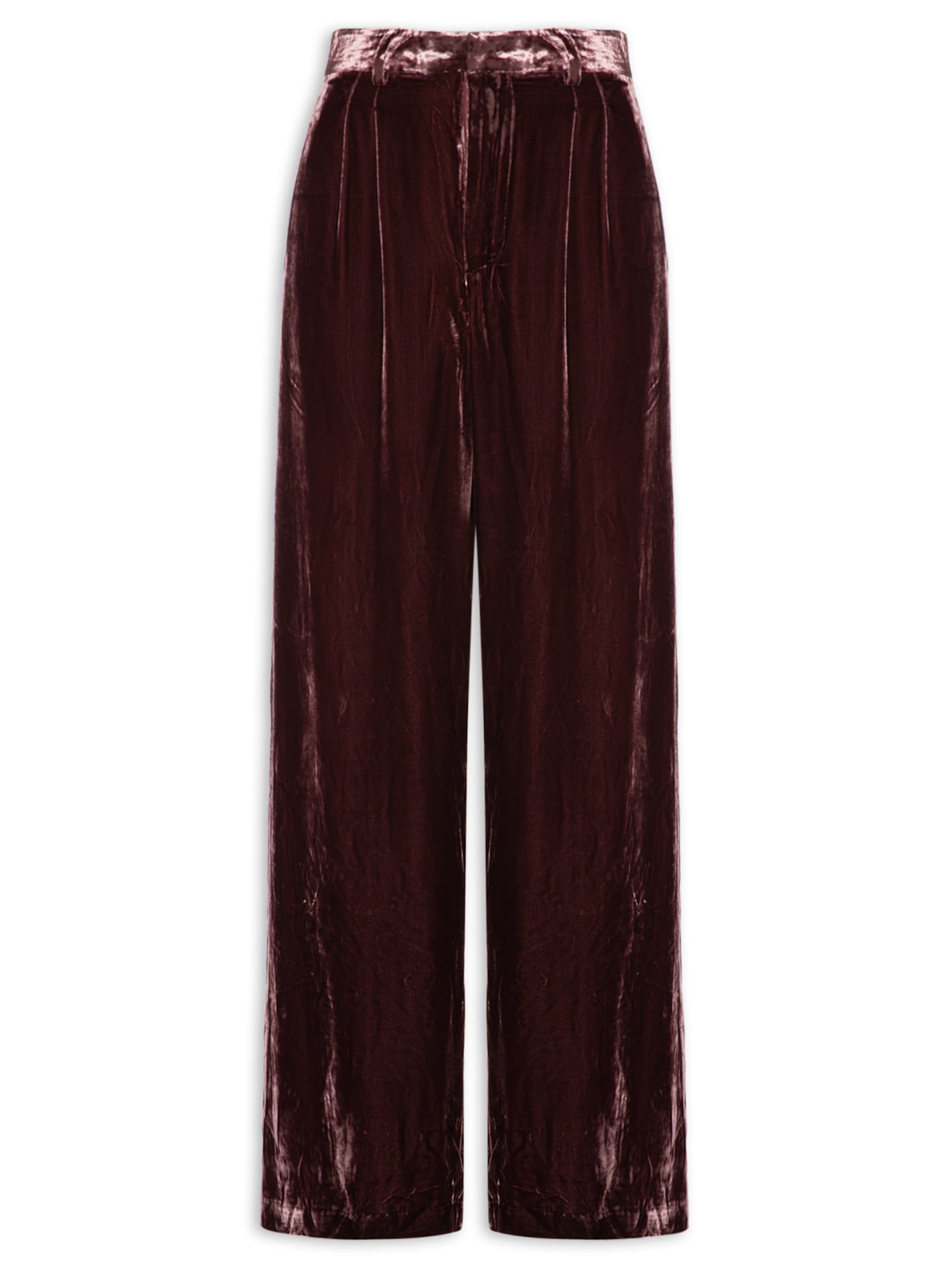 Calça Feminina Em Veludo - Roxo