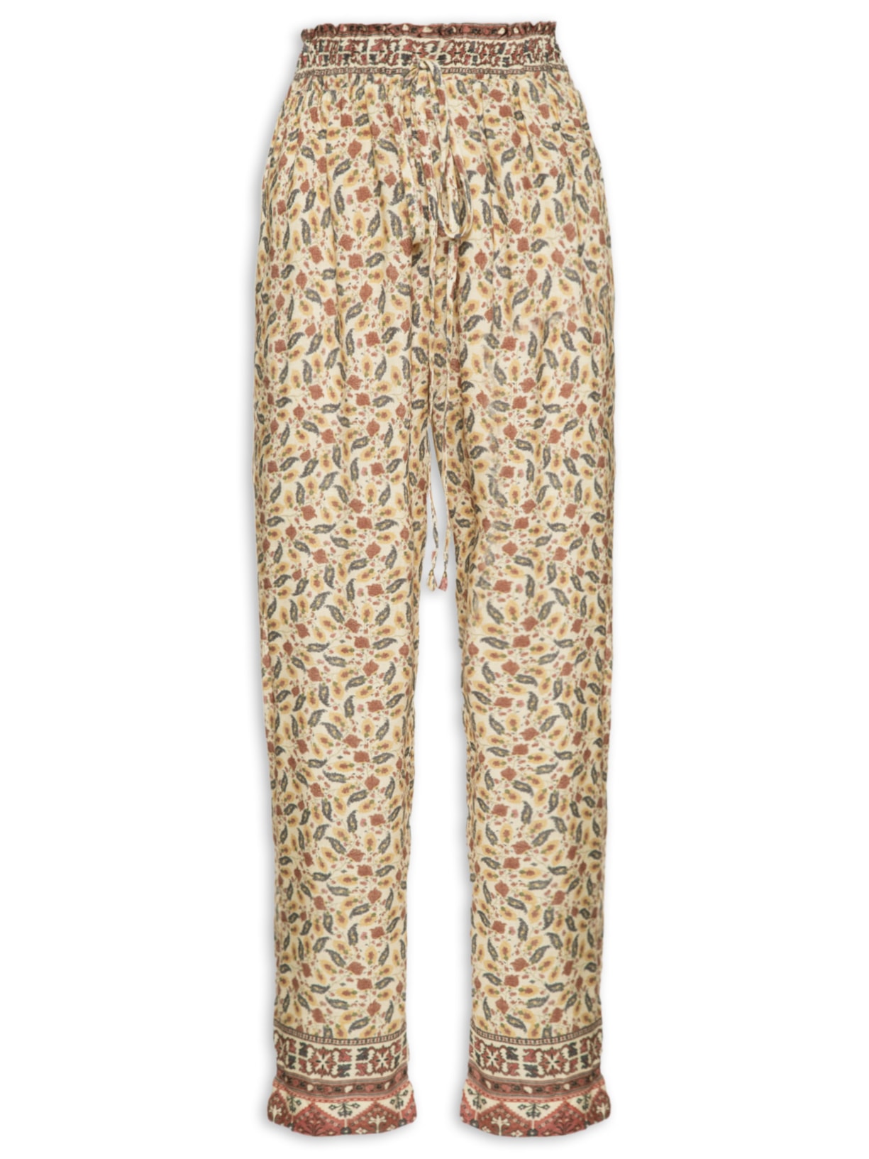 Calça Feminina Estampa Armenia - Bege