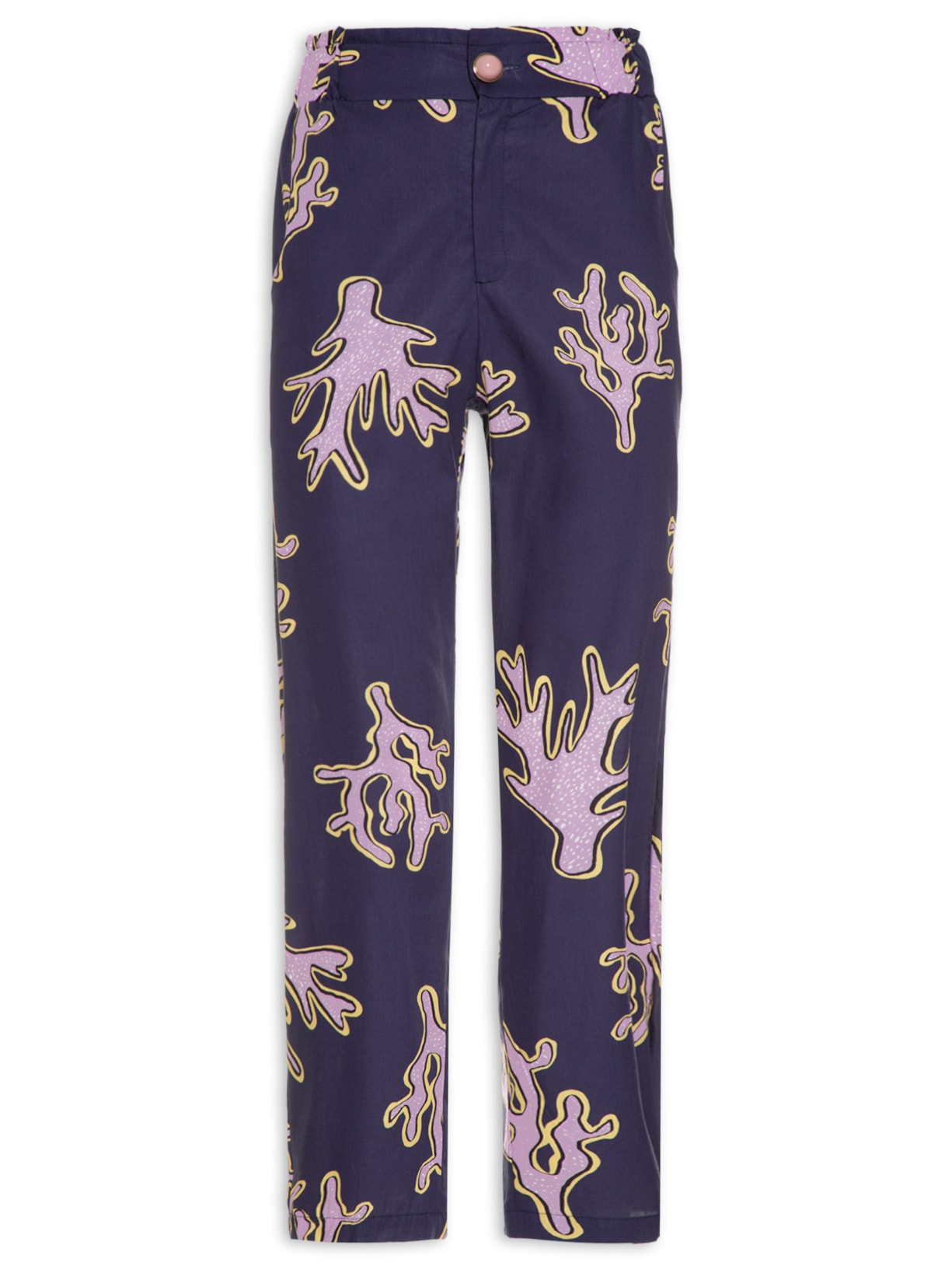 Calça Feminina Estampa Coraux - Azul