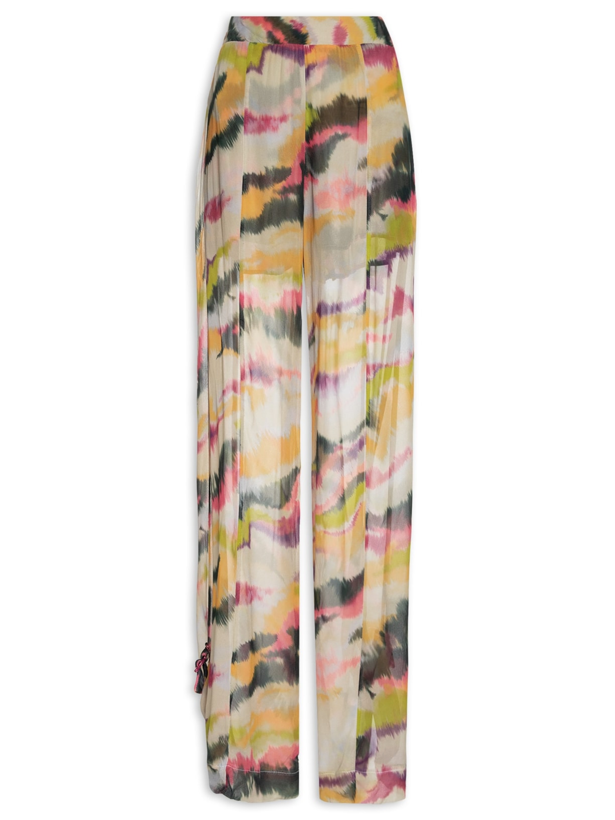 Calça Feminina Estampa Crayon - Bege