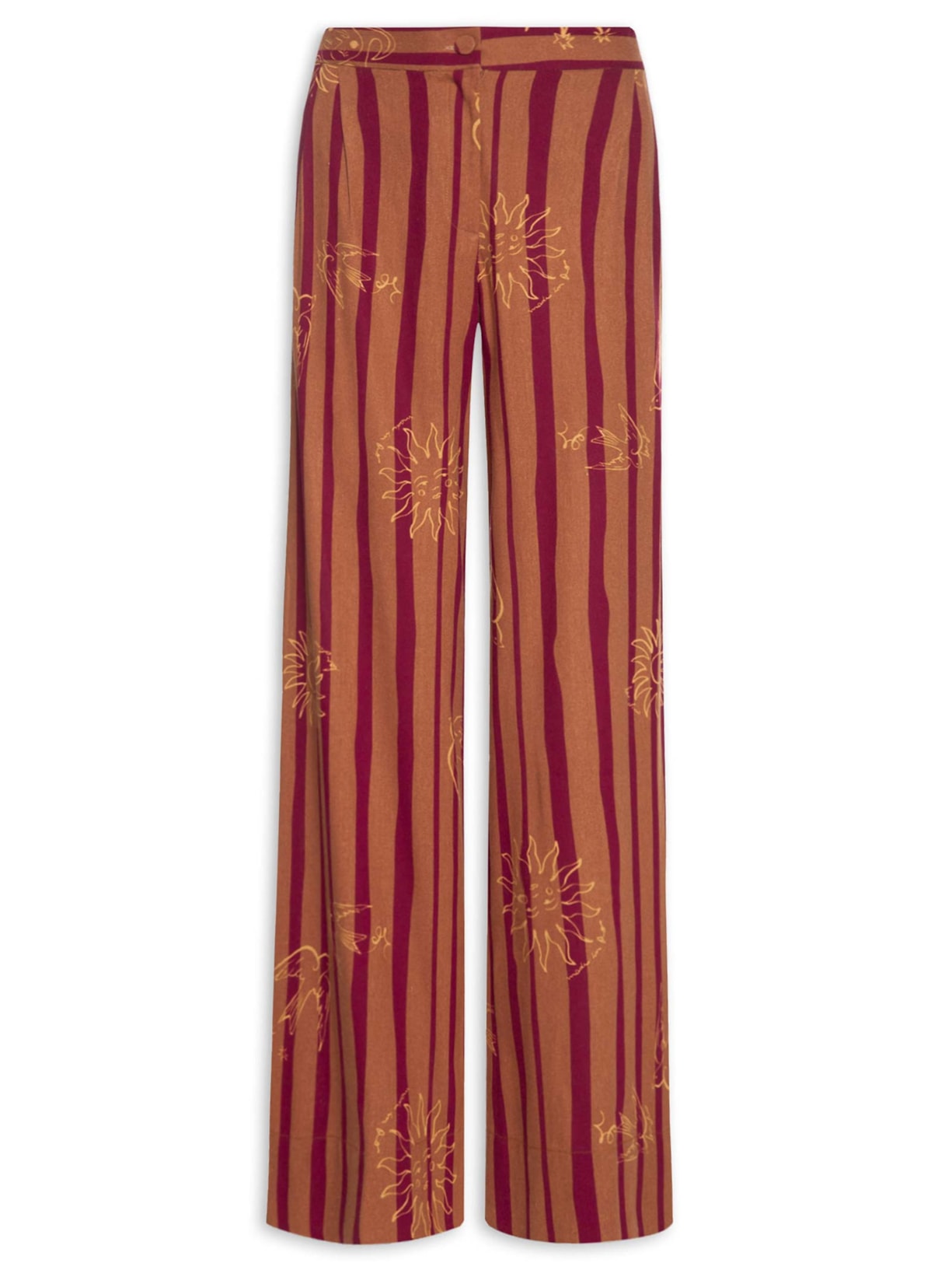 Calça Feminina Estampa Encanto - Marrom