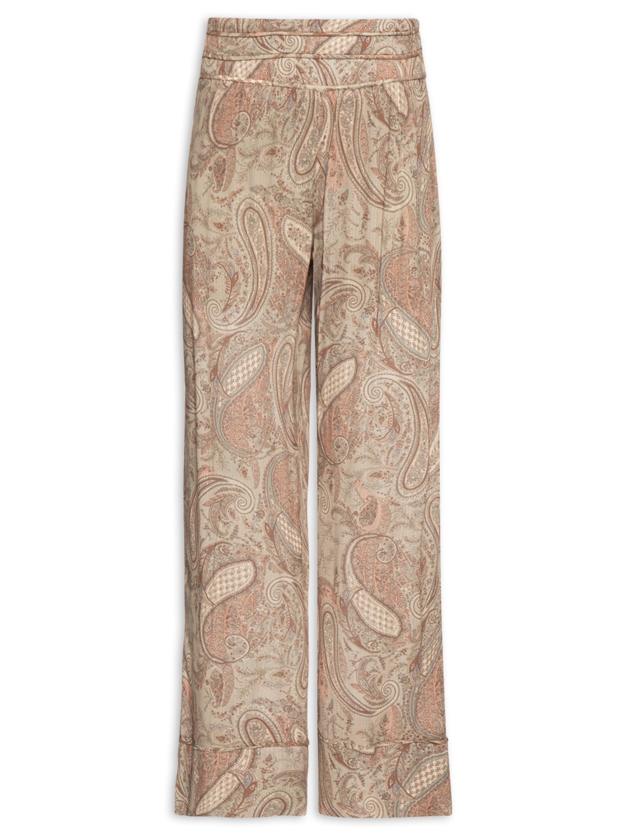 Calça Feminina Estampa Folk  Rosa Maria Filó