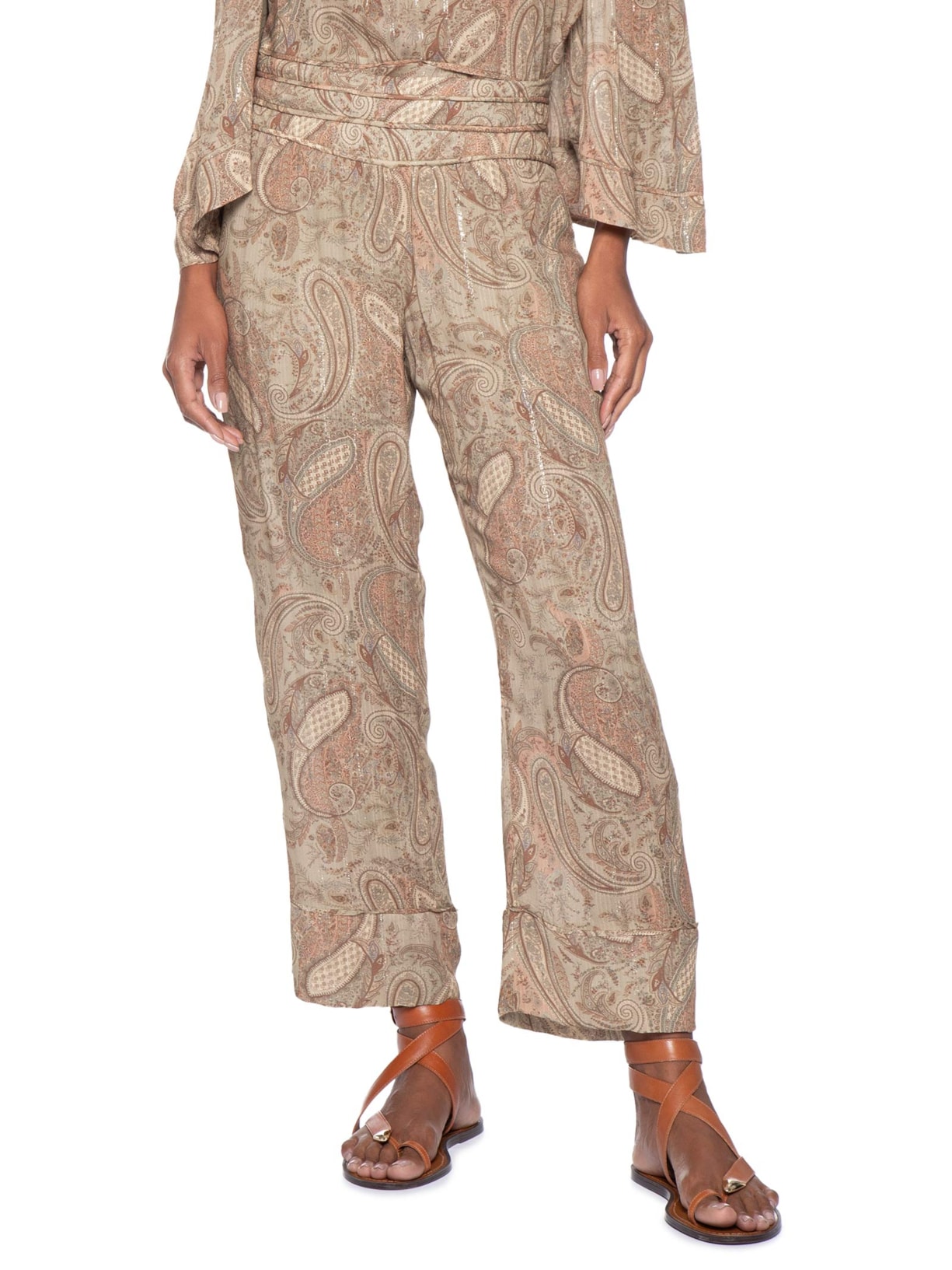 Calça Feminina Estampa Folk  – Rosa Maria Filó