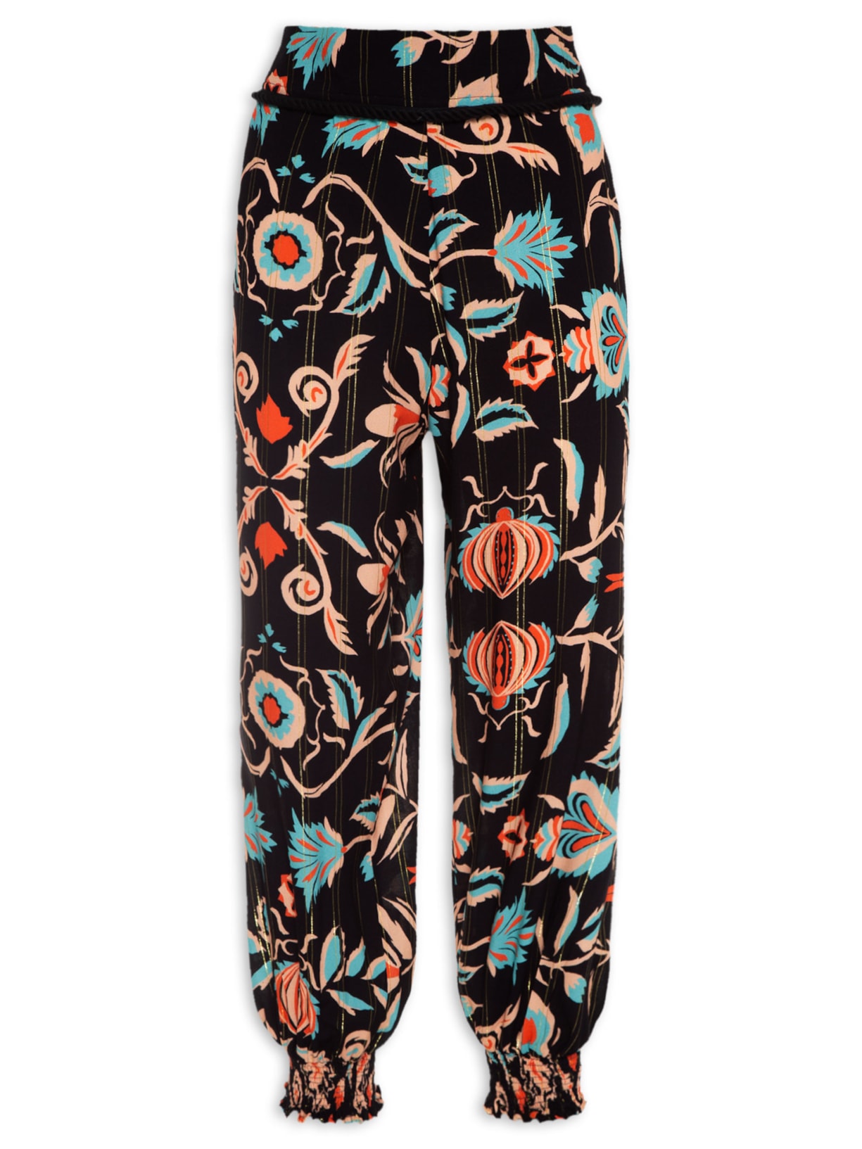 Calça Feminina Estampa Guadalupe - Preto