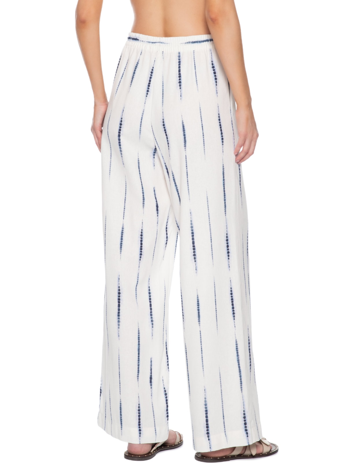 Calça Feminina Estampa Listra Tie Dye Branco Dress To