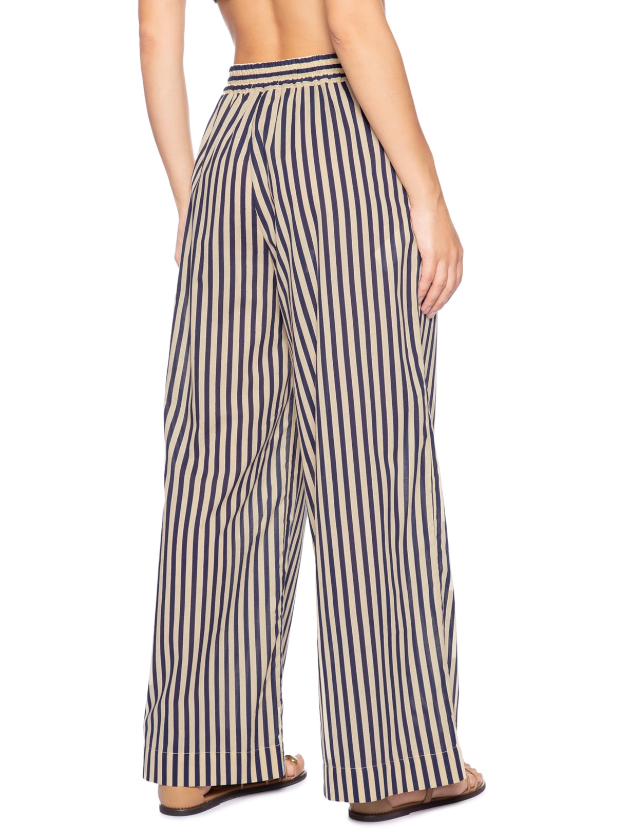 Calça Feminina Estampa Listra  – Preto Dress To