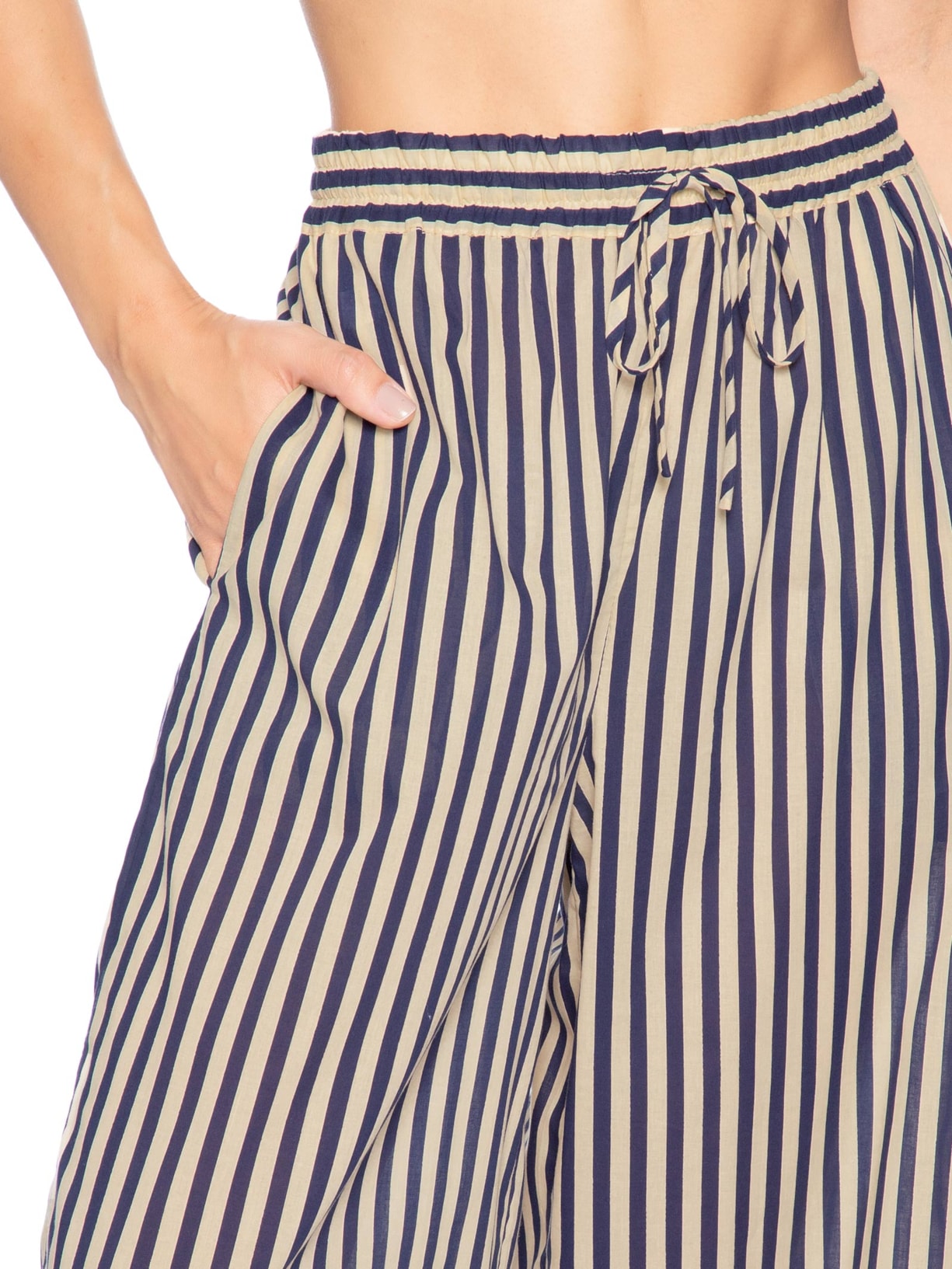 Calça Feminina Estampa Listra  – Preto Dress To