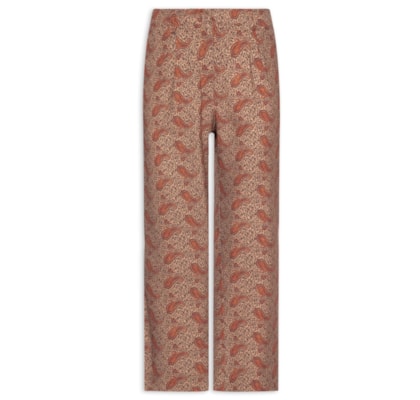 Calça Feminina Estampa Maya - Marrom