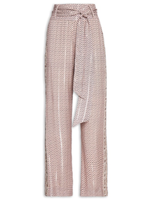 Calça Feminina Estampa Mini Flor - Rosa