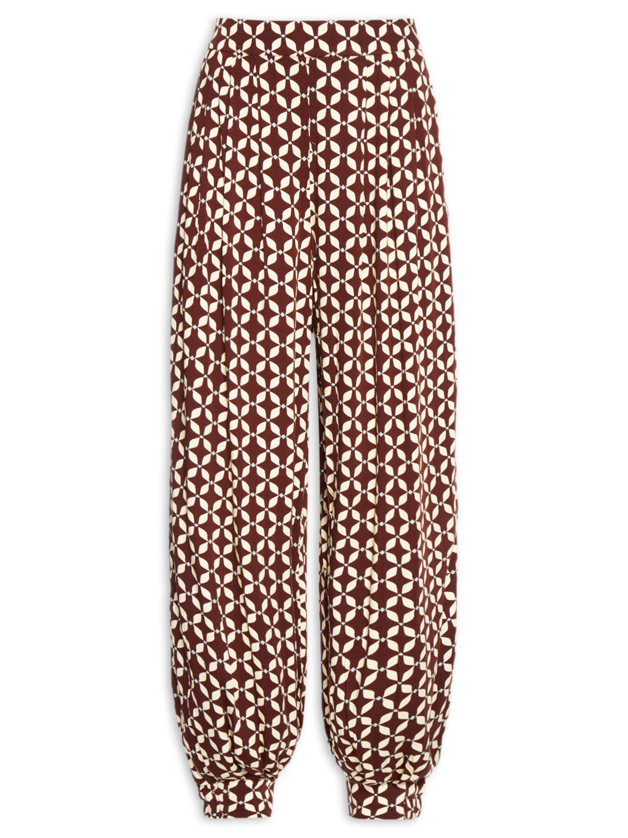 Calça Feminina Estampa Peixito Marrom Dress To