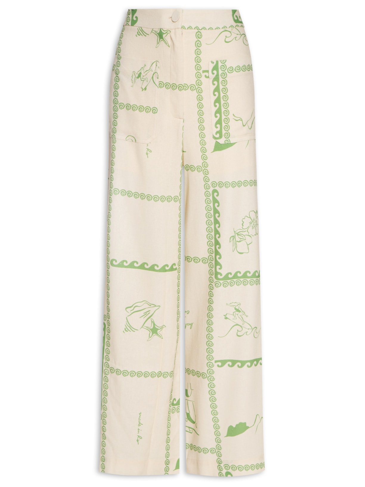 Calça Feminina Estampa Rio - Verde