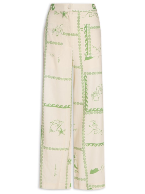 Calça Feminina Estampa Rio - Verde