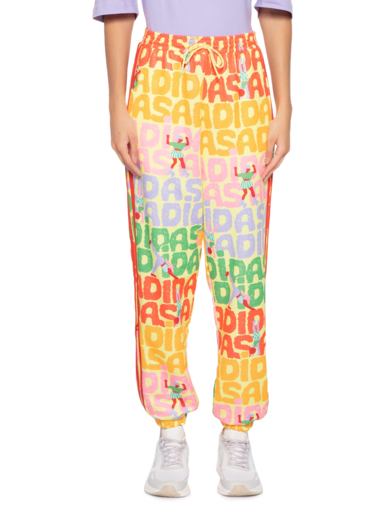 Calça Feminina Estampada Amarelo Adidas + Farm