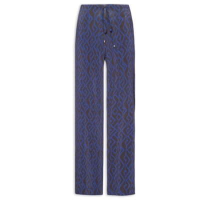 Calça Feminina Estampada - Azul