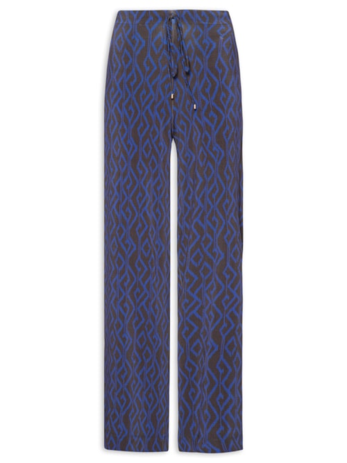 Calça Feminina Estampada - Azul