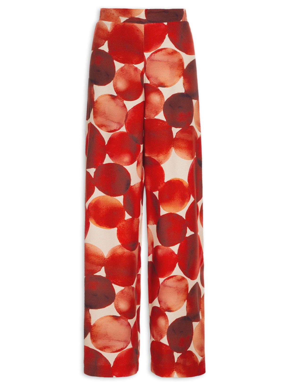 Calça Feminina Estampada Funghi - Vermelho