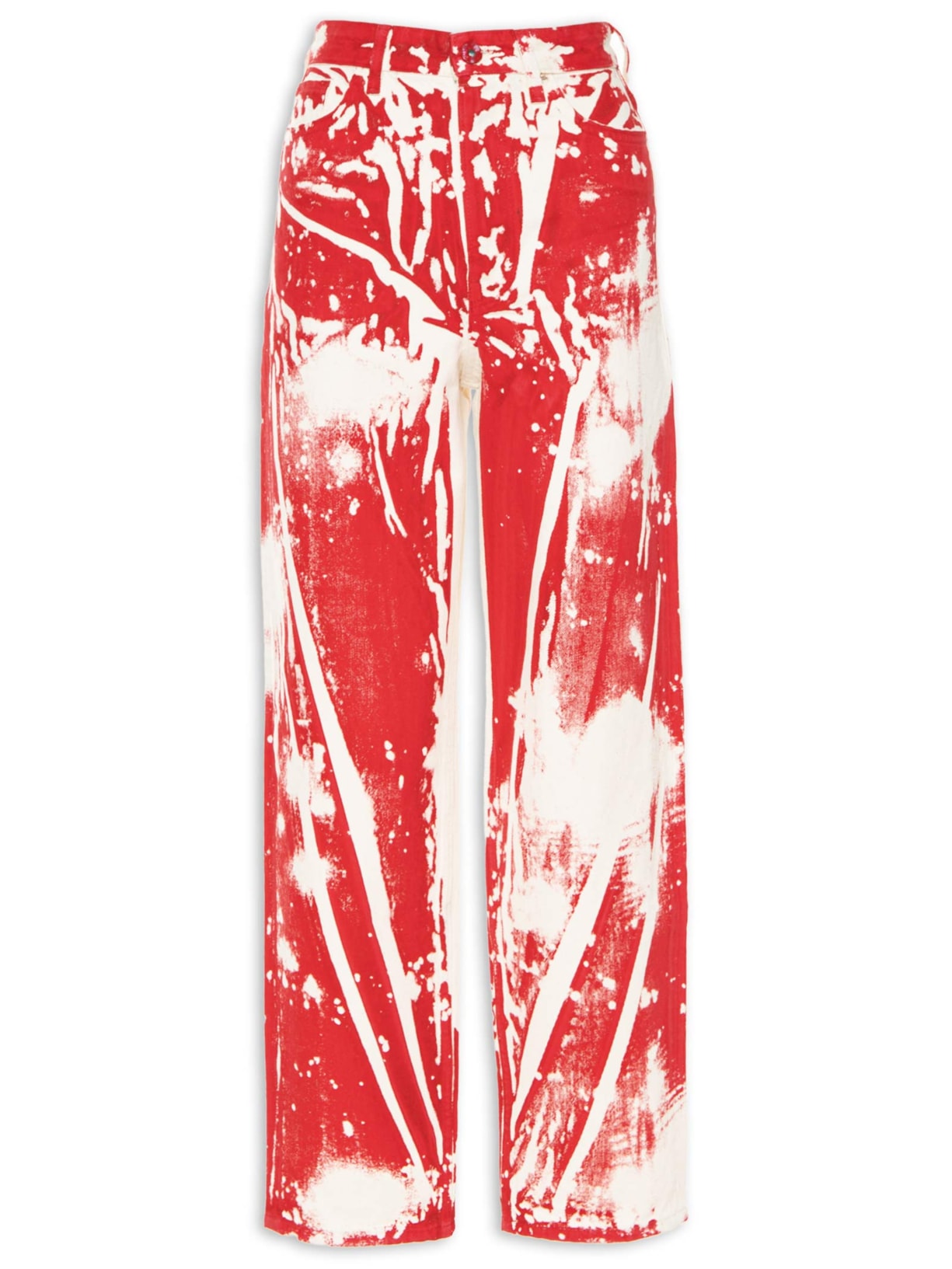 Calça Feminina Estampada Luzes - Vermelho