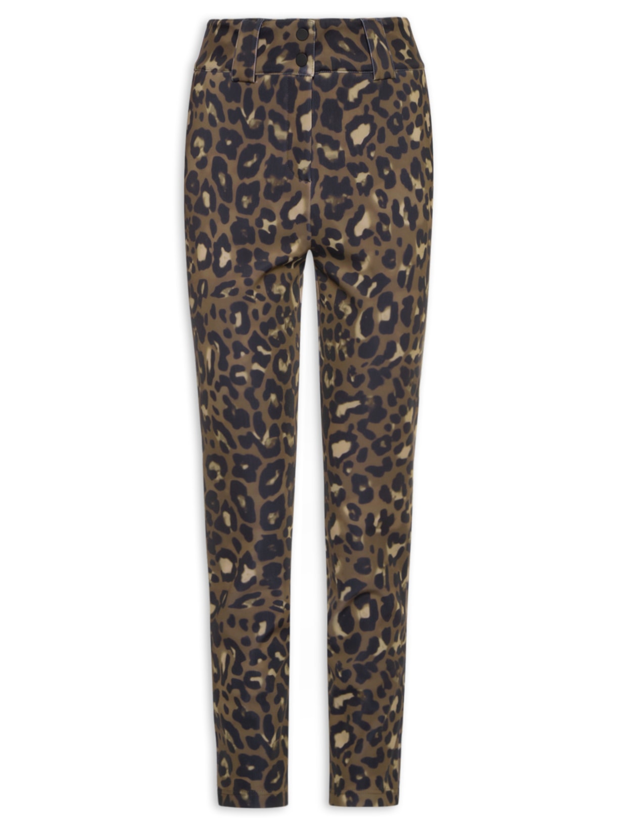 Calça Feminina Estampada Marrom Ea7 Emporio Armani