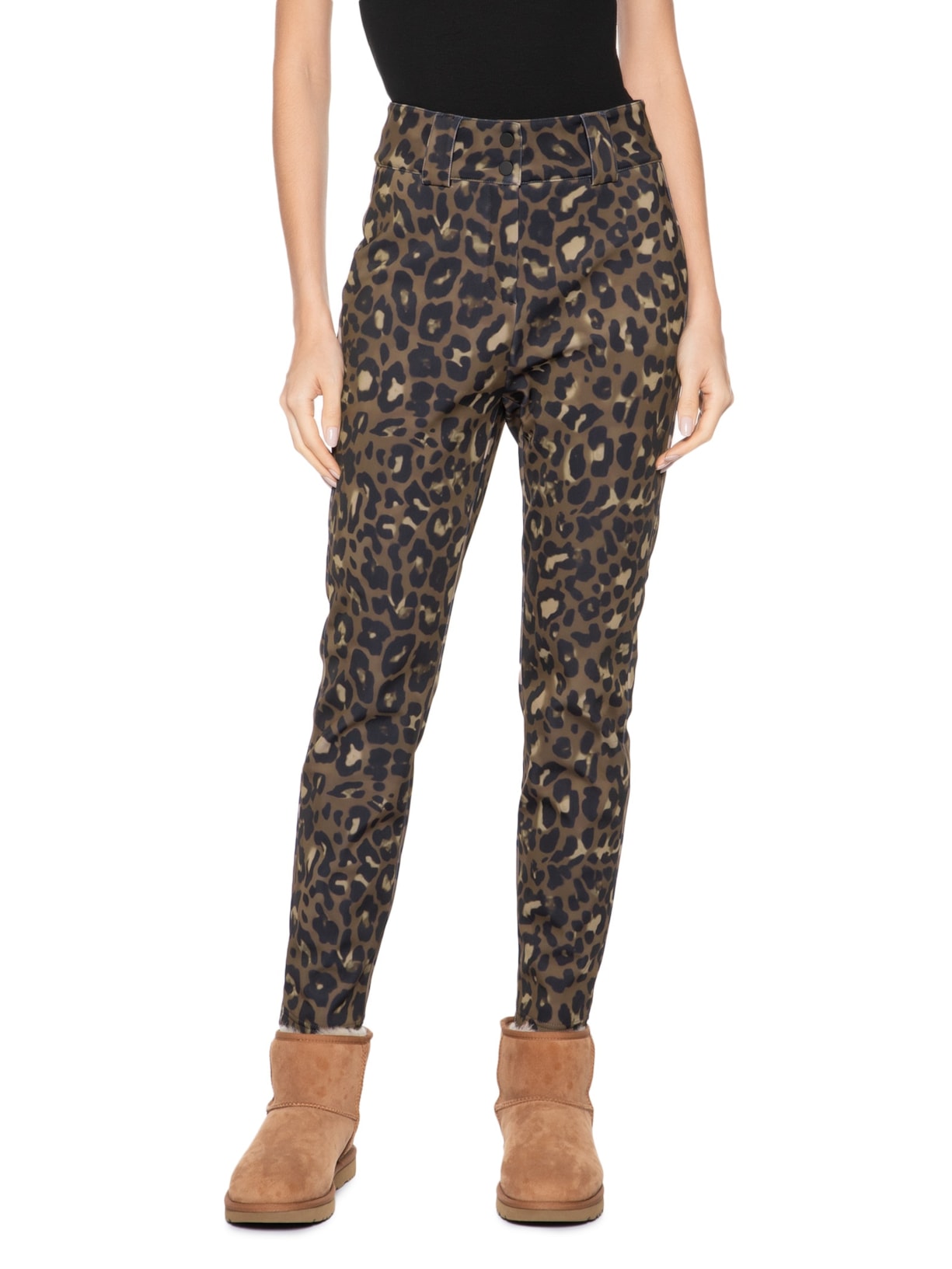 Calça Feminina Estampada Marrom Ea7 Emporio Armani