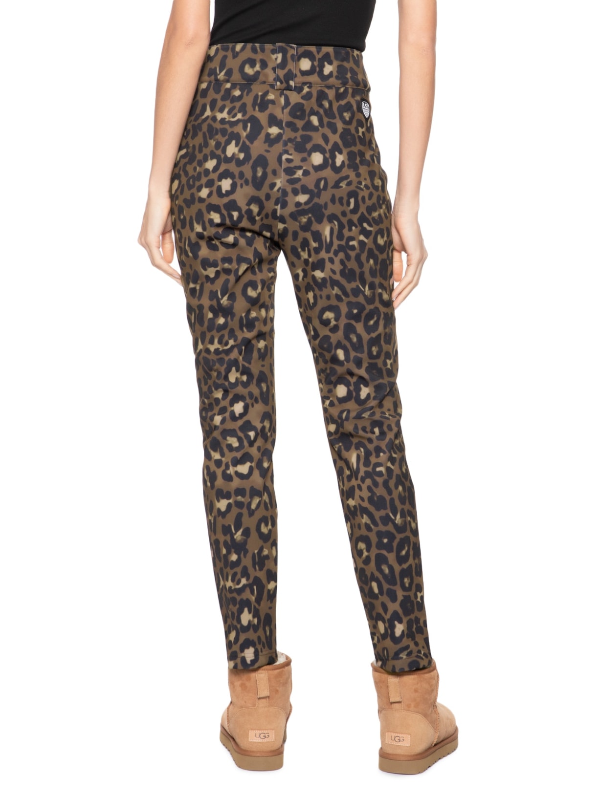 Calça Feminina Estampada Marrom Ea7 Emporio Armani