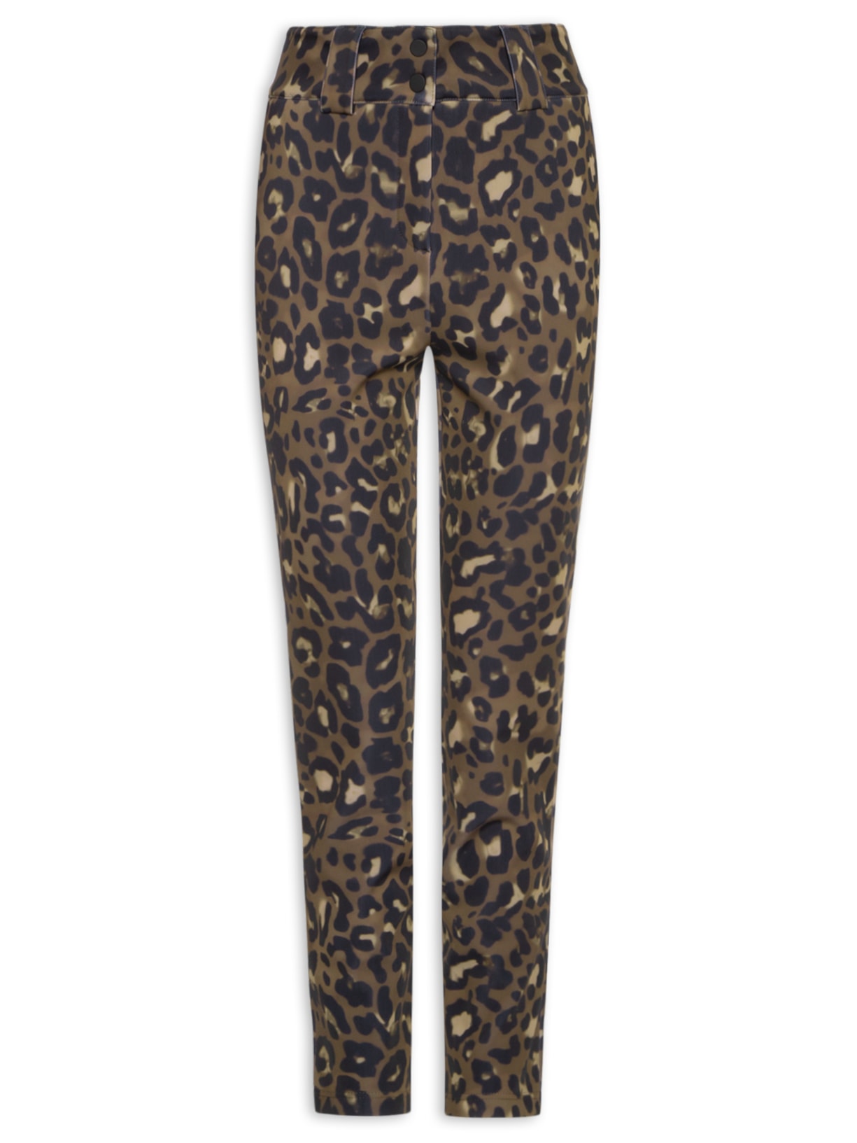 Calça Feminina Estampada Marrom Ea7 Emporio Armani