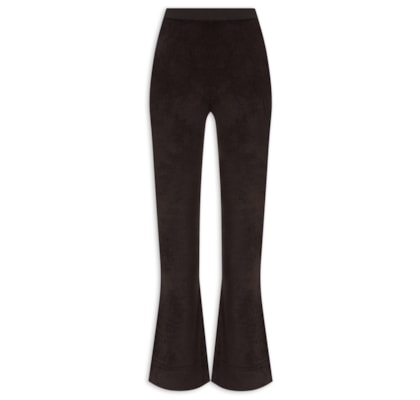 Calça Feminina Evie Knit In Chenille - Marrom