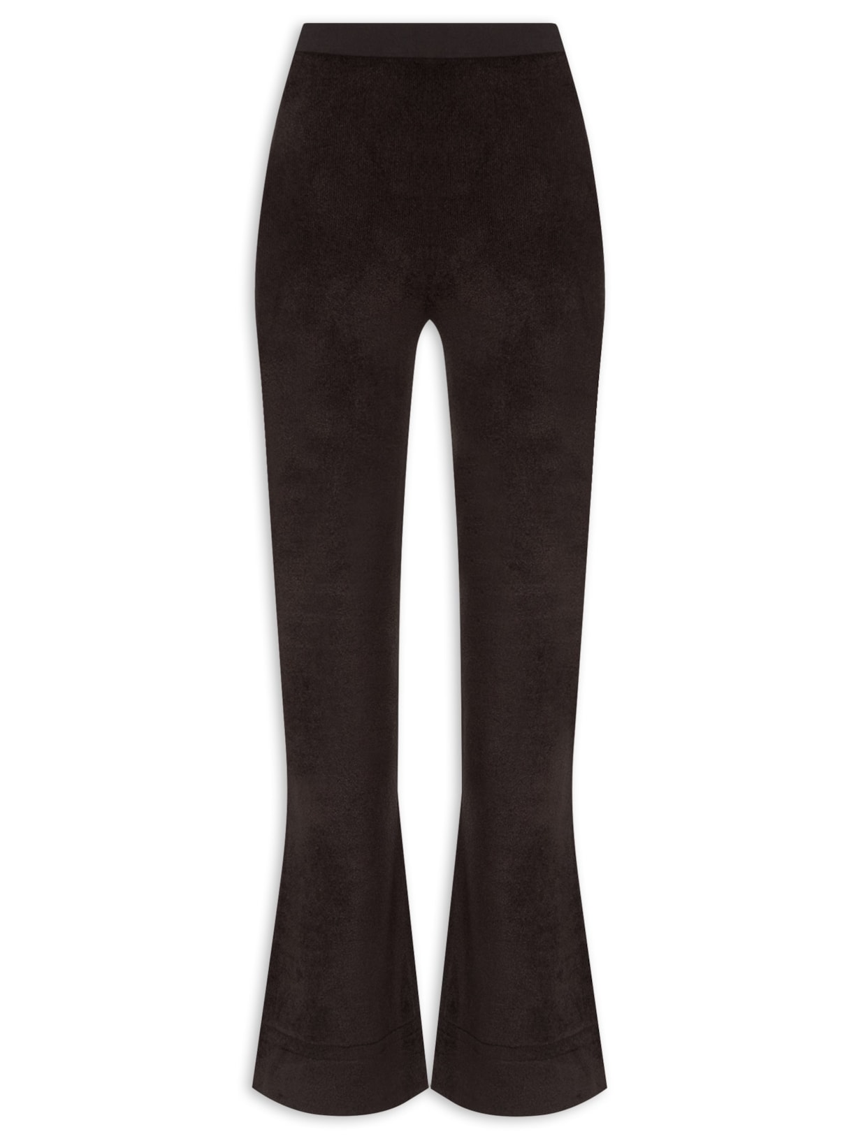 Calça Feminina Evie Knit In Chenille - Marrom