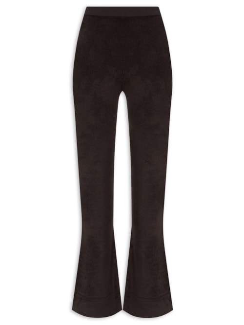 Calça Feminina Evie Knit In Chenille - Marrom