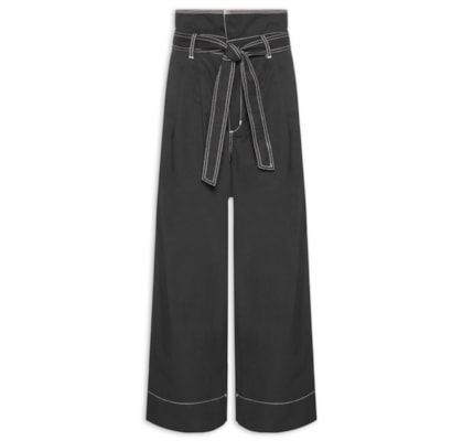 Calça Feminina Faixa Pesponto - Preto