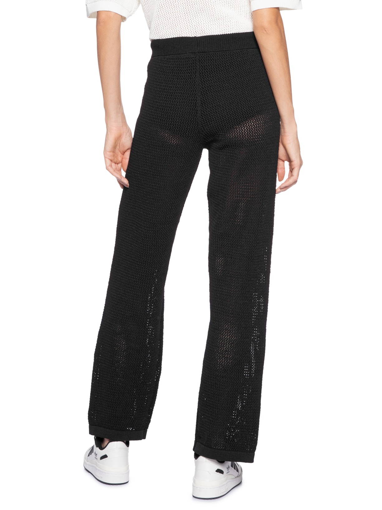 Calça Feminina FB Crochet TP Preta Adidas Originals