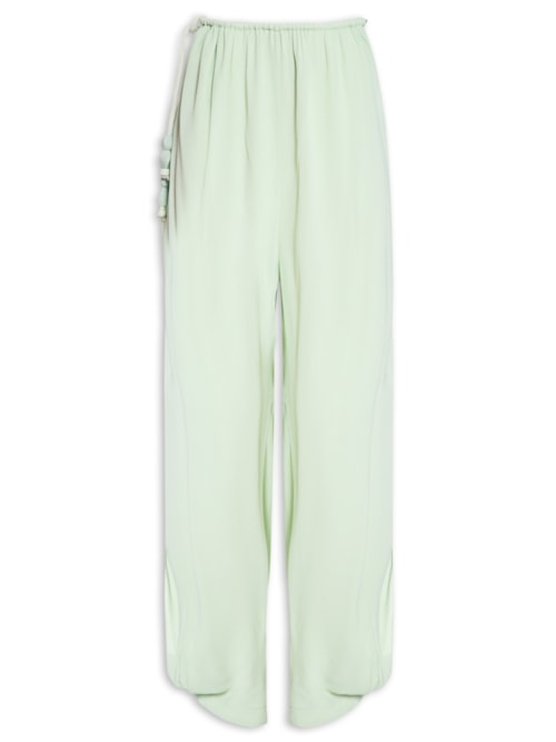 Calça Feminina Fenda Contas Oceânico - Verde