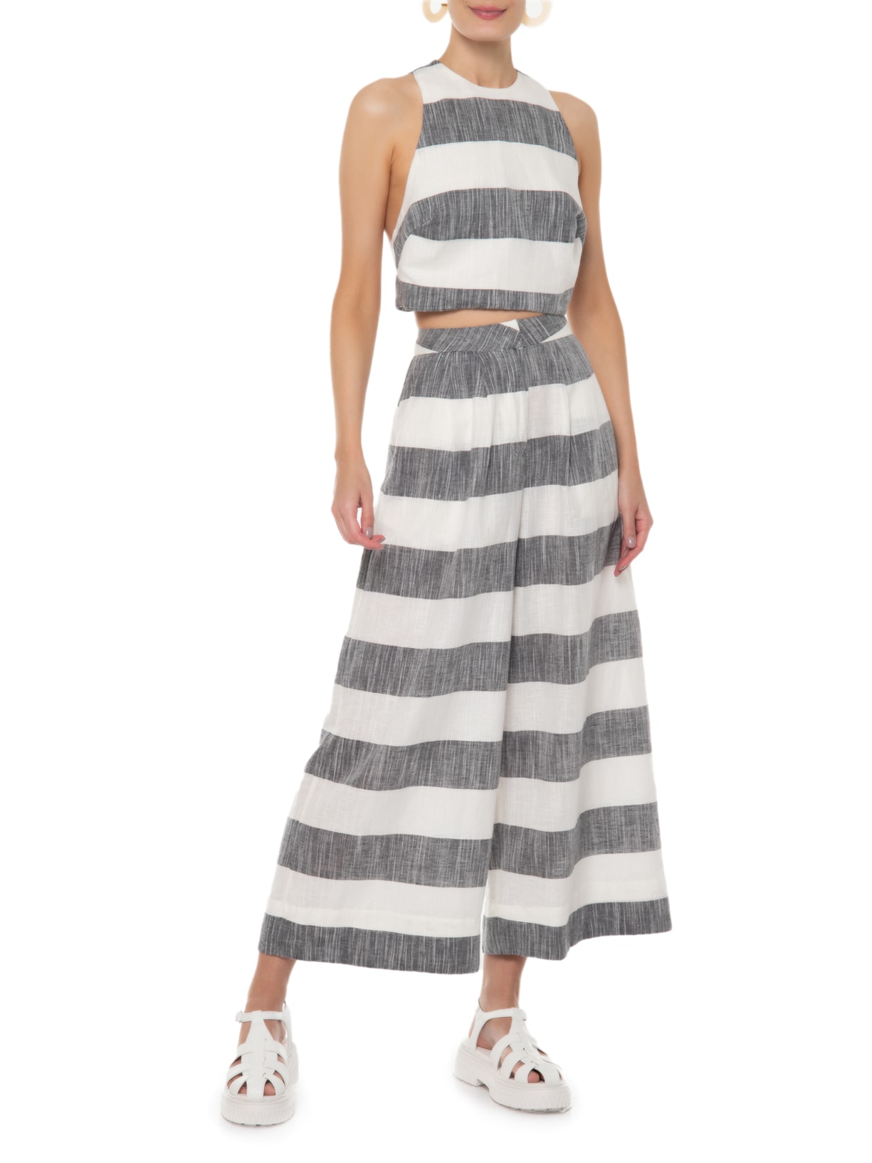 Calça Feminina Fio Tinto Preto Osklen