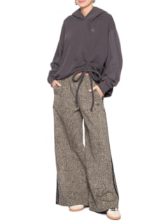 Calça Feminina Firebird Oversized Denim Pt - Marrom by ADIDAS ORIGINALS