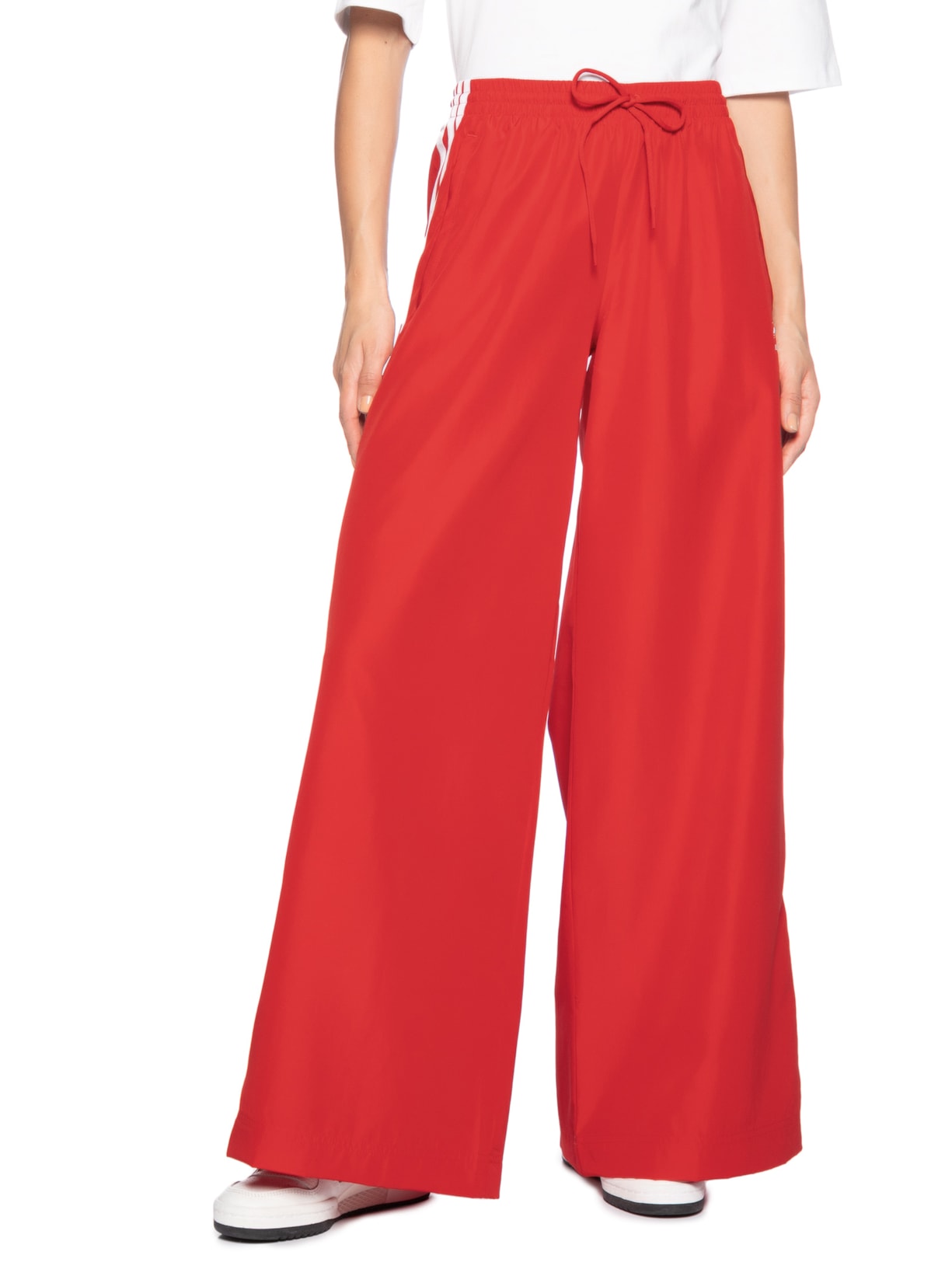 Calça Feminina Firebird Oversized Tp Vermelho Adidas Originals