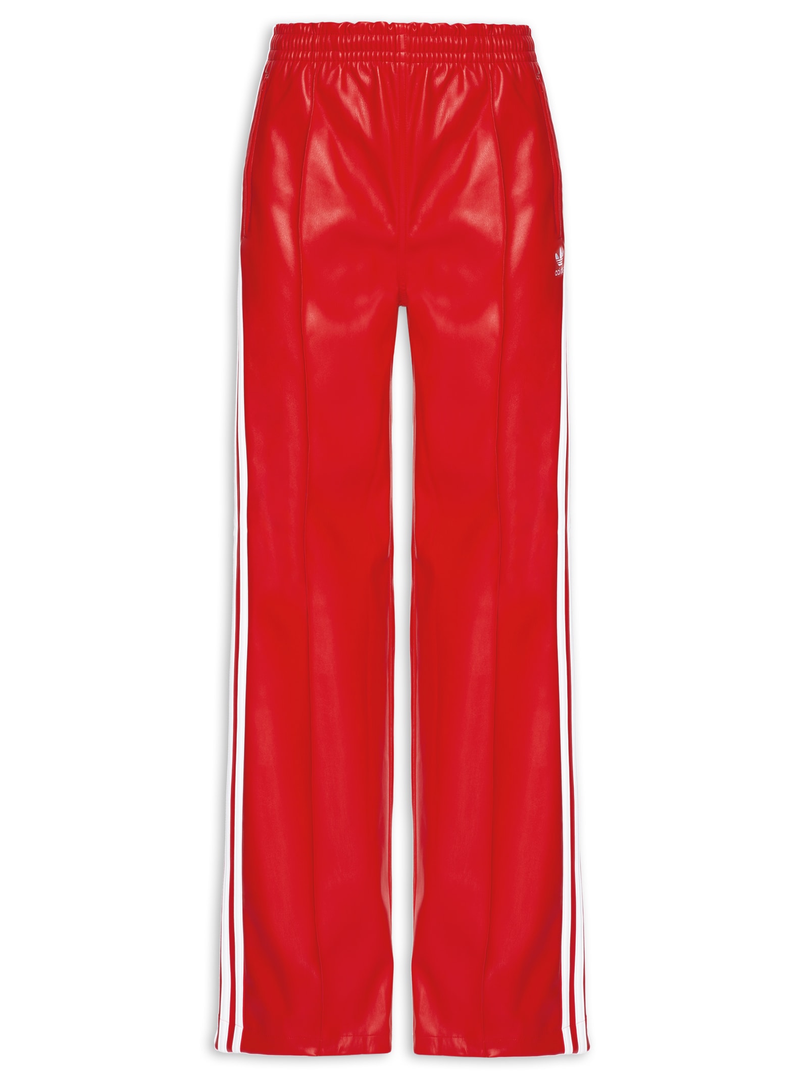 Calça Feminina Firebird Pleather - Adidas Originals - Vermelho