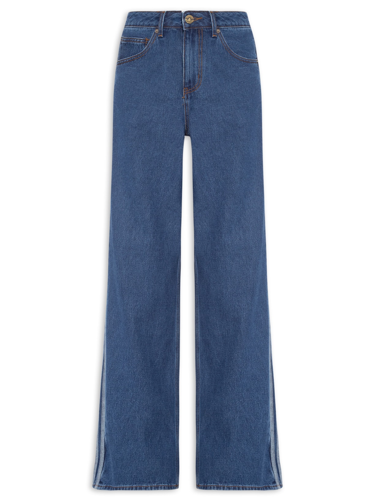 Calça Feminina Firebird Tp Denim Azul Adidas Originals