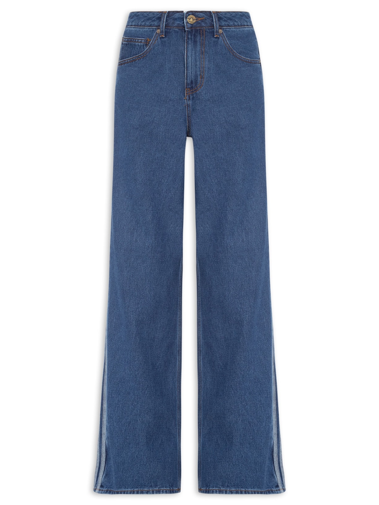 Calça Feminina Firebird Tp Denim Azul Adidas Originals