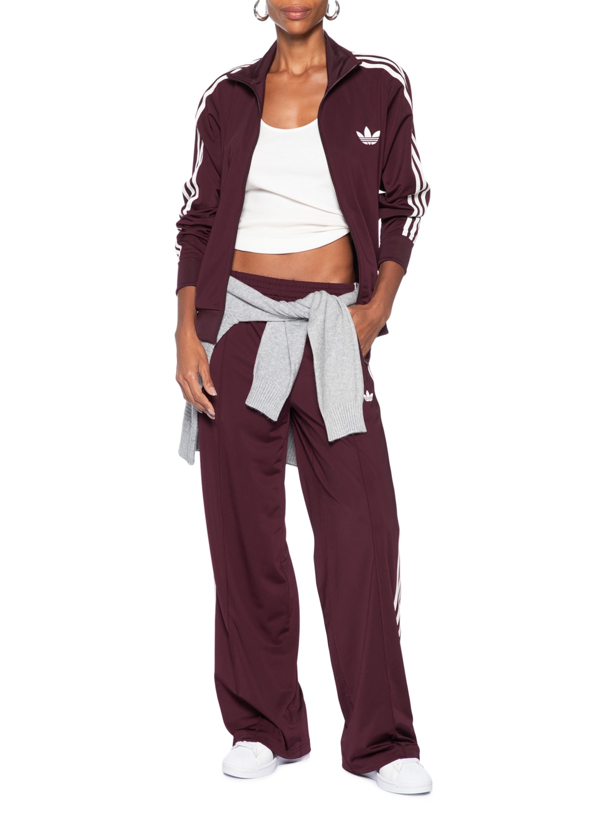Calça Feminina Firebird Tracktop Vermelho Adidas Originals
