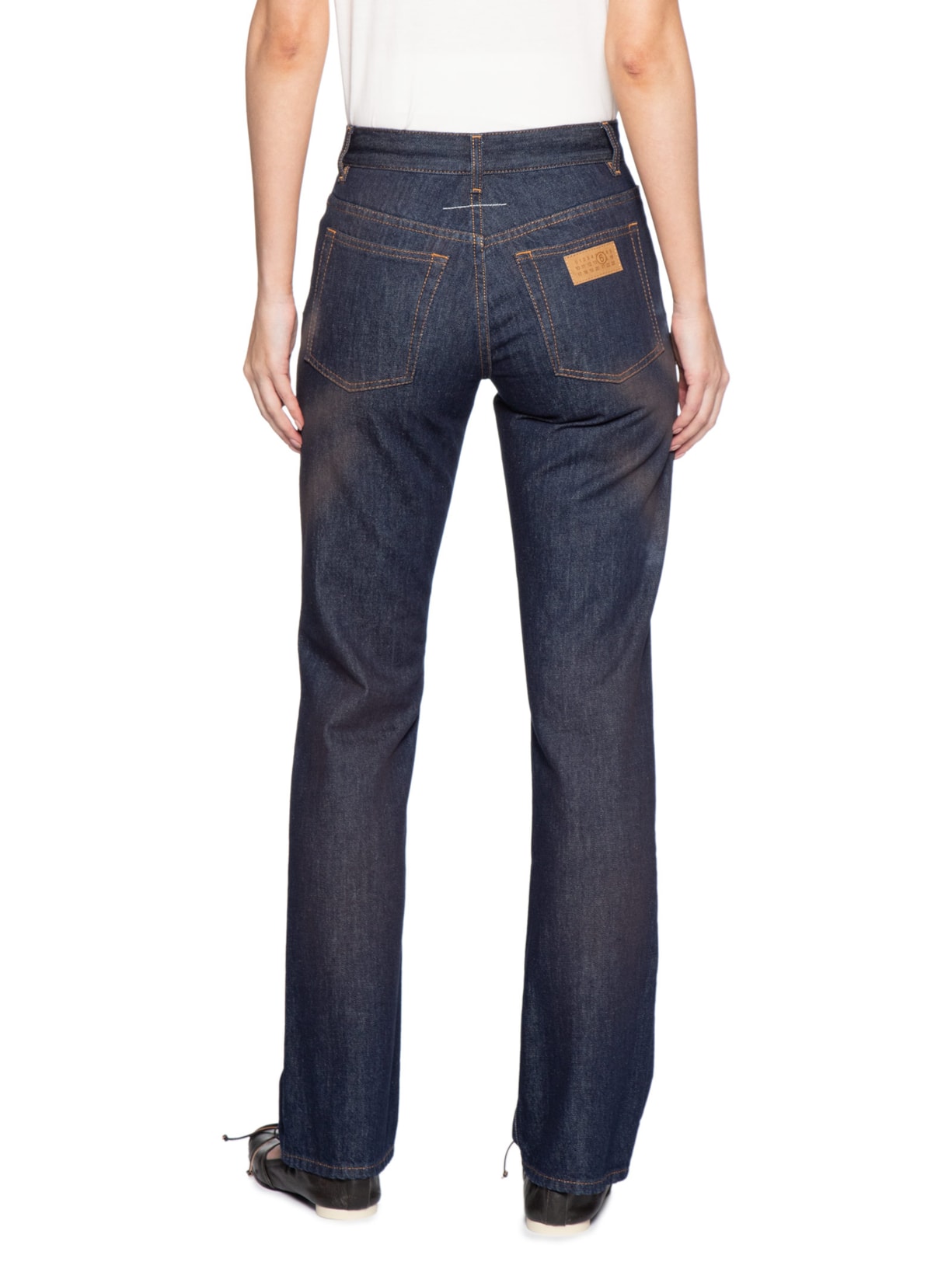 Calça Feminina Five Pockets Straight Leg– Azul Mm6 Maison Margiela