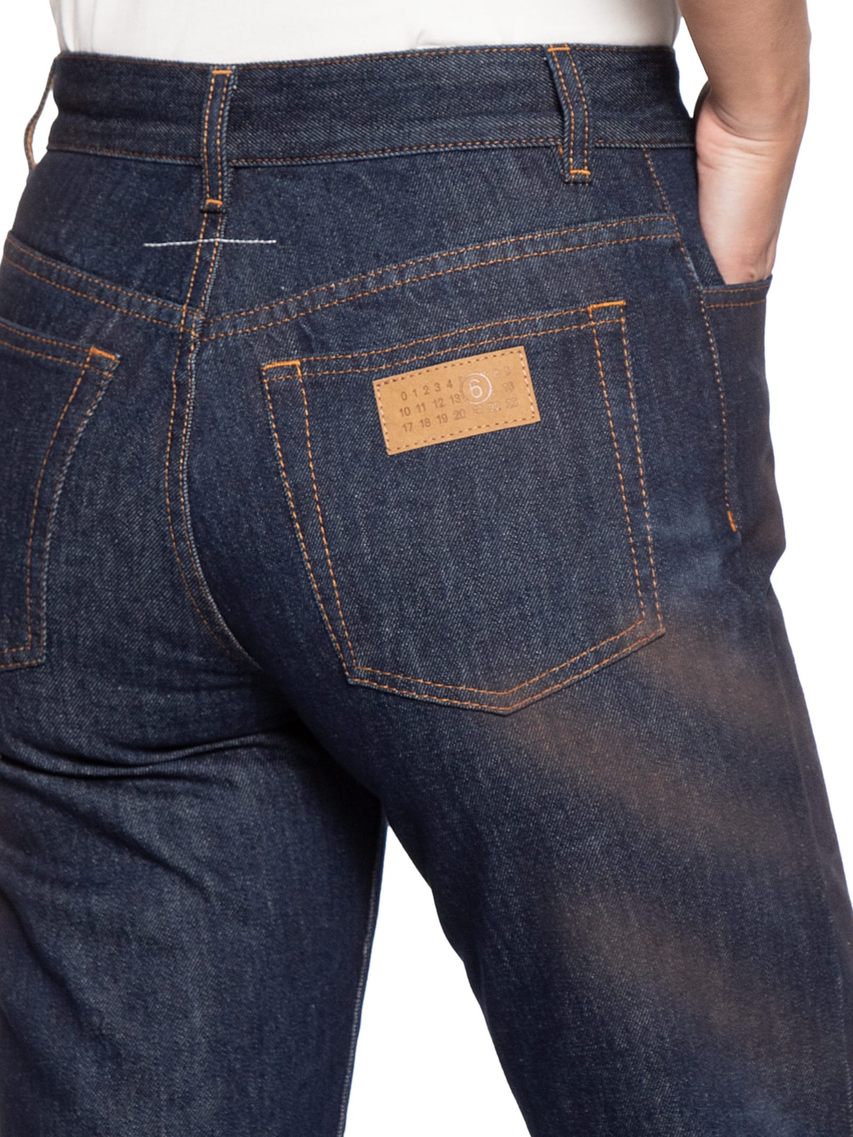 Calça Feminina Five Pockets Straight Leg– Azul Mm6 Maison Margiela