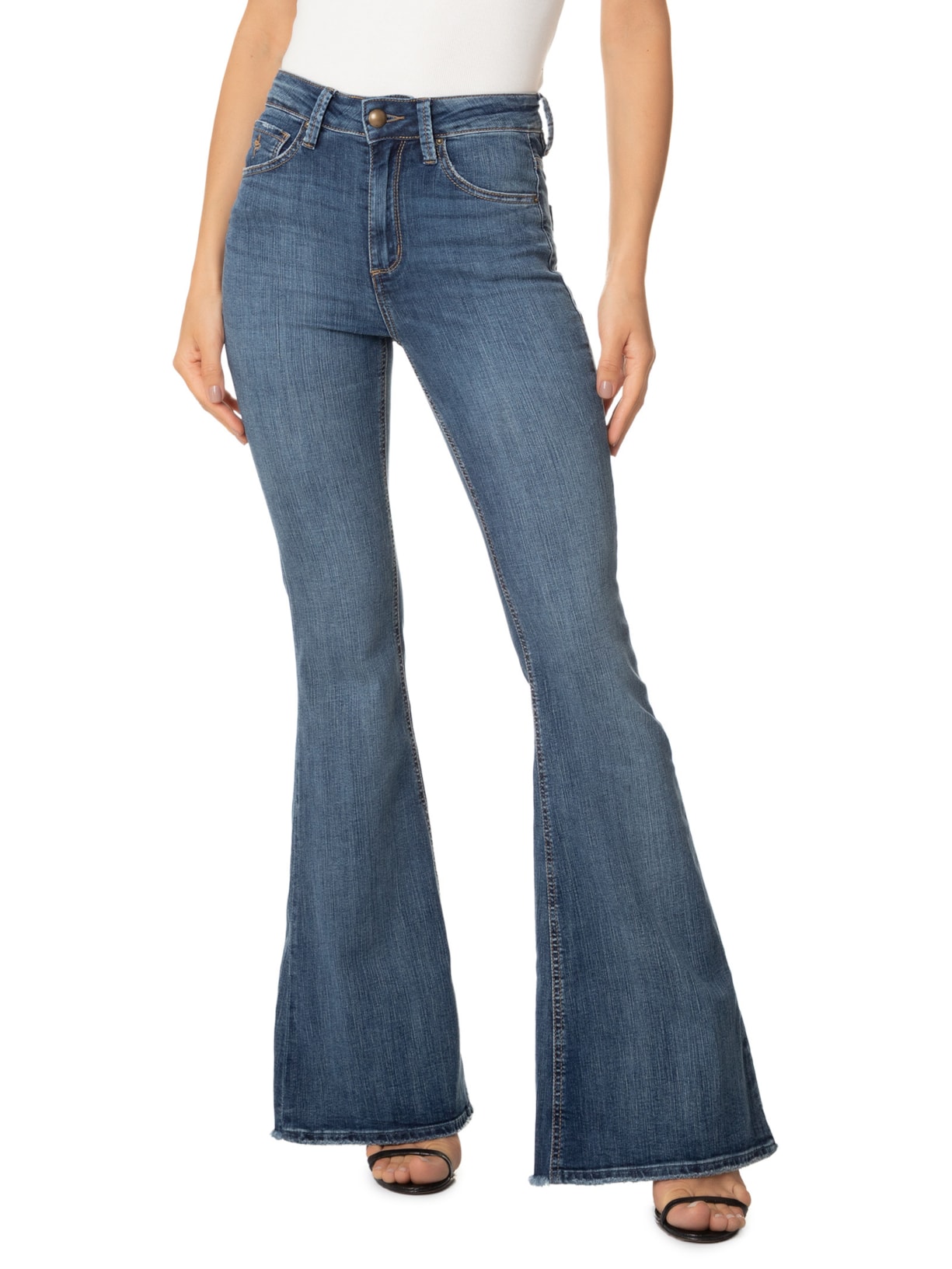 Calça Feminina Flaire Ruby Escura Azul Bo.bô