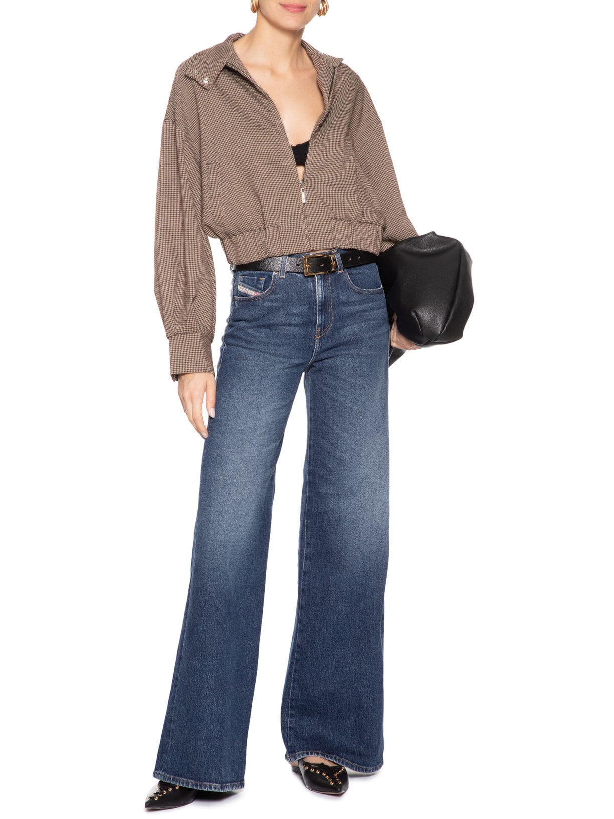 Calça Feminina Flare 1978 D-Akemi Trousers Azul Diesel