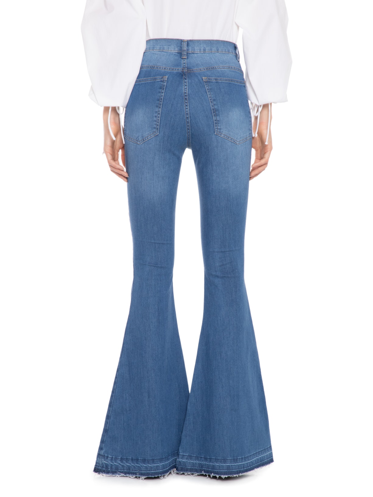 Calça Feminina Flare 5 Botões Jeans Azul N.y.b.d.