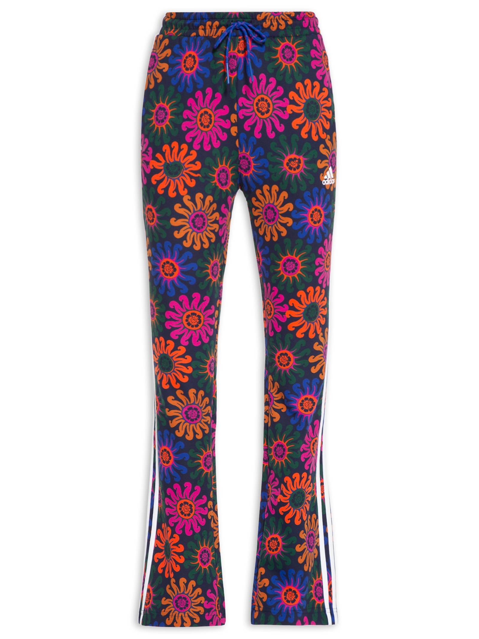 Calça Feminina Flare - Adidas + Farm - Azul