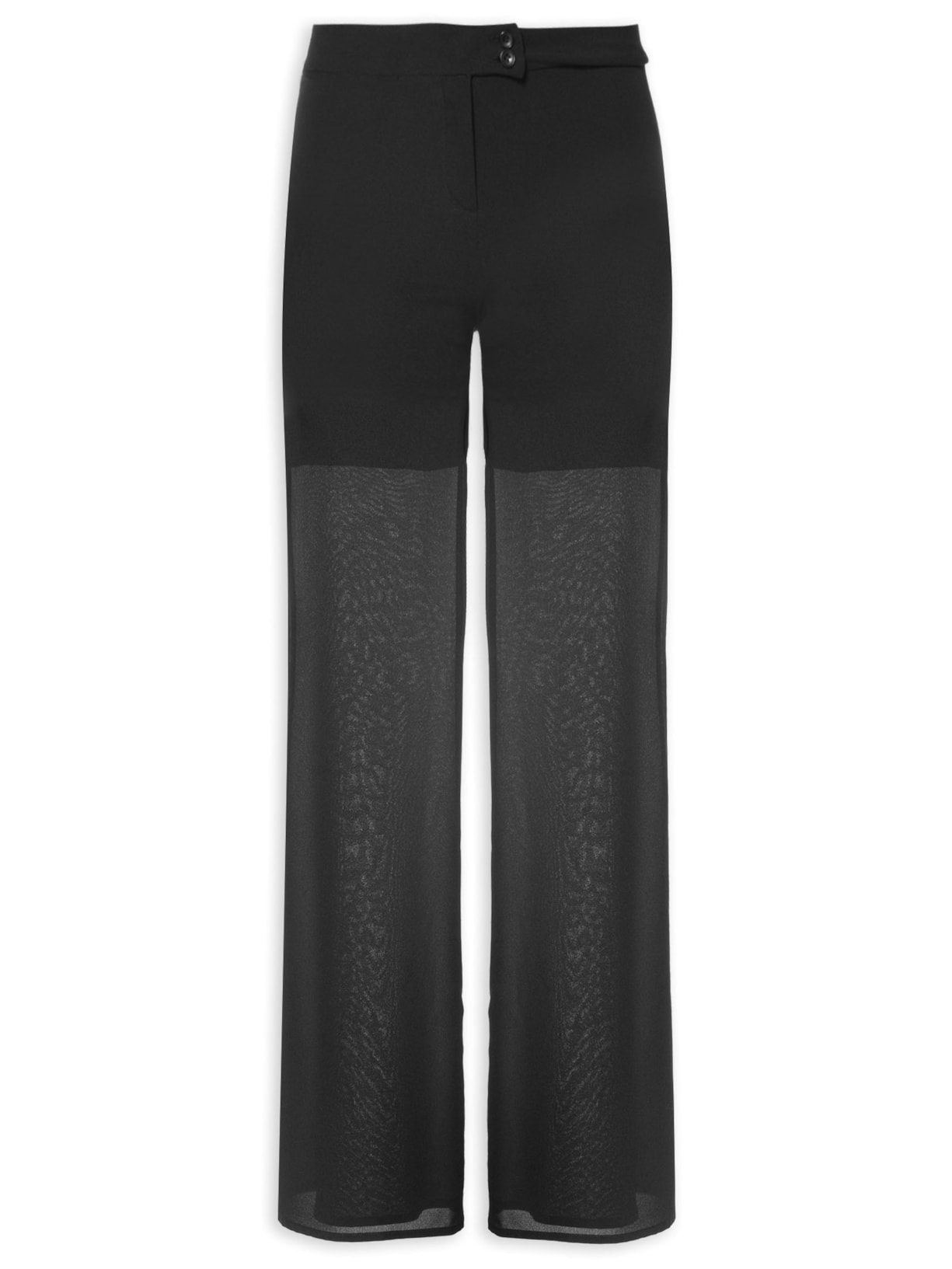 Calça Feminina Flare Básica Preto Basiq