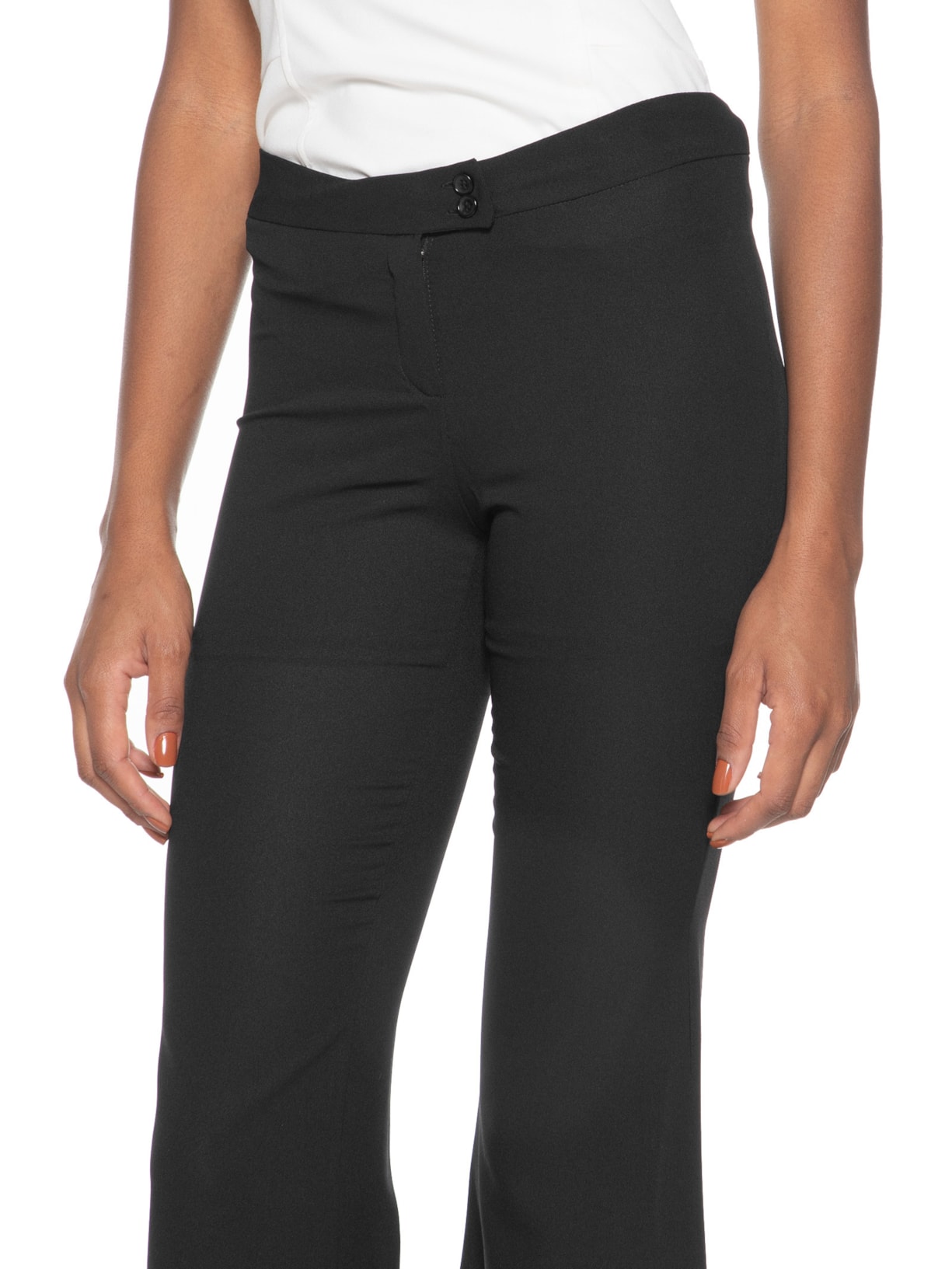 Calça Feminina Flare Básica Preto Basiq